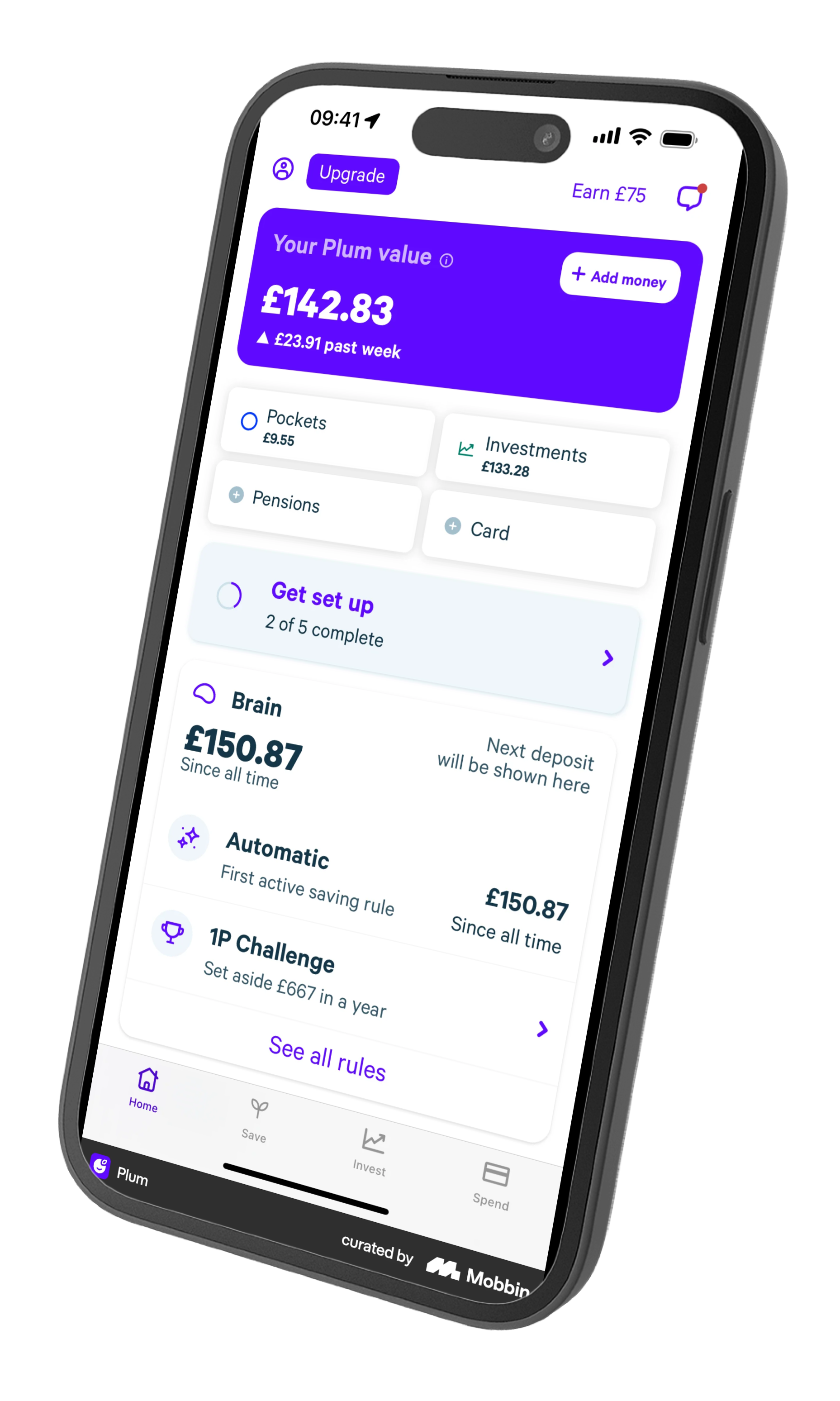BookXon App Interface on a smartphone